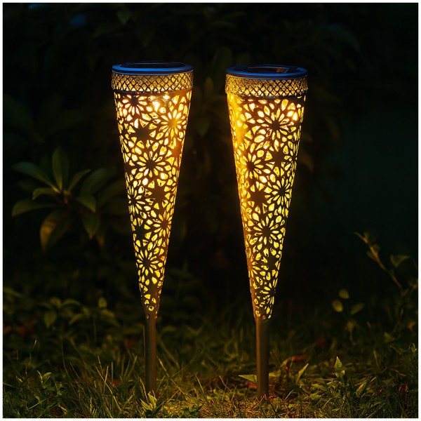 HTI-Living Luna Solarstecker Petal, 2er Set