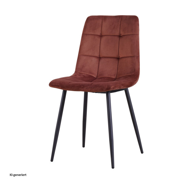 Stuhl Mesa Velvet braun