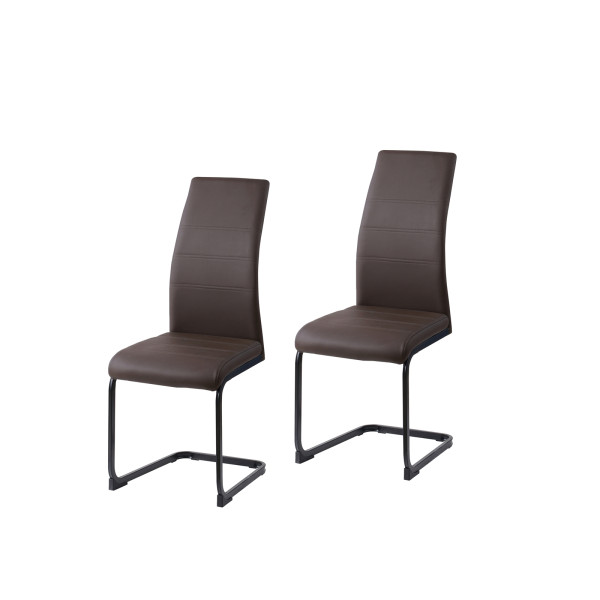 Schwingstuhl SallyP PU 2er braun