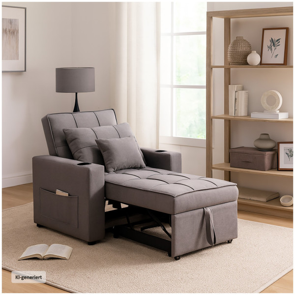 Schlafsessel Maritta Dunkelgrau