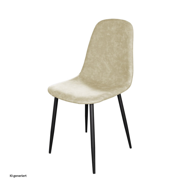 Stuhl Savannah PU Creme