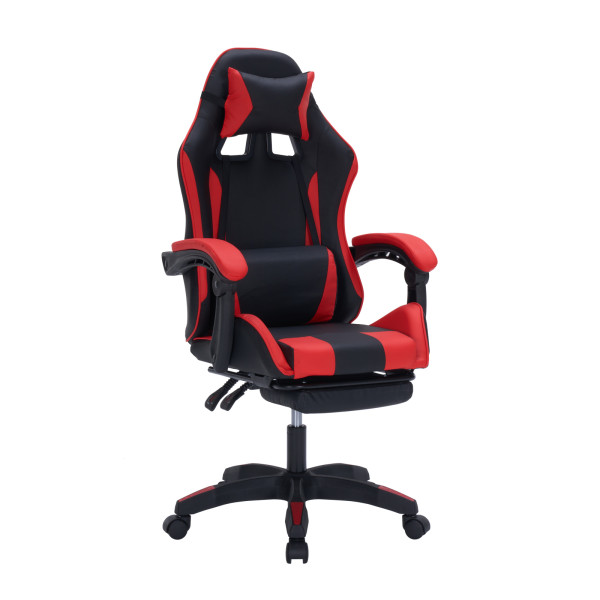 HTI-Living Krit Eco Schwarz-Rot Gaming Stuhl