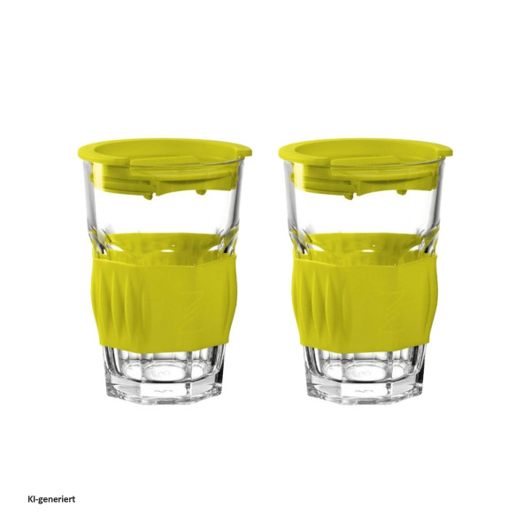 GK/To go Becher 420ml limone Materialmix