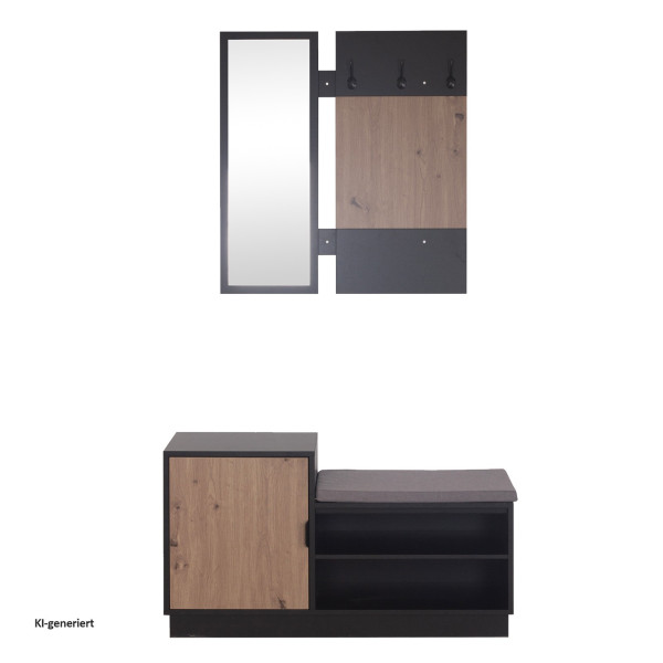 Garderobe Dana2 Schwarz