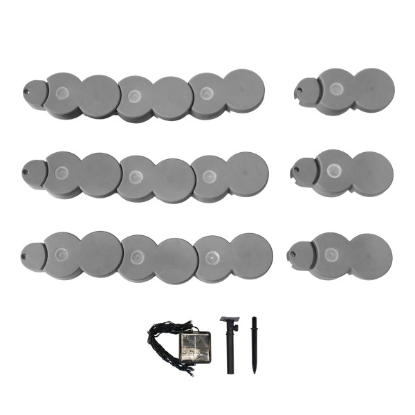 Beetumrandung Nessa Solar Palisade, 12teilig