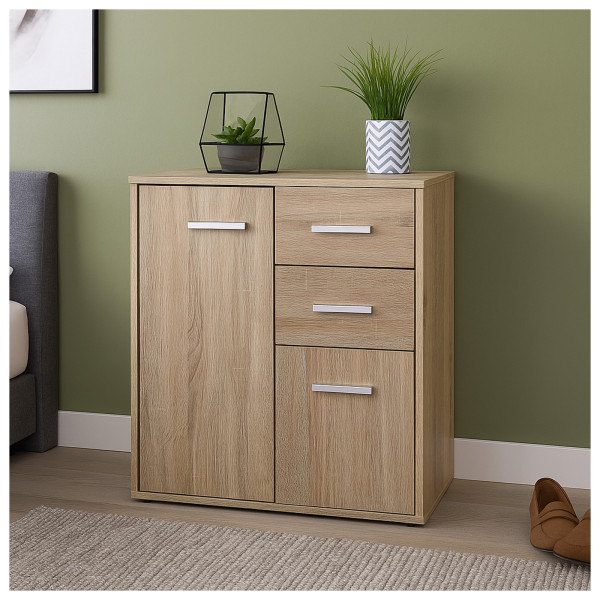 HTI-Living Nina Sonoma Kommode mit 2 Schubladen