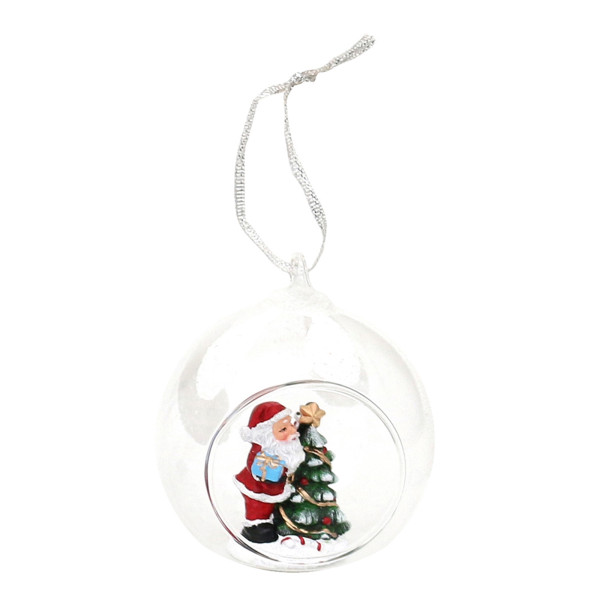 Polyresin Figuren Weihnachtsmann mit Geschenken i