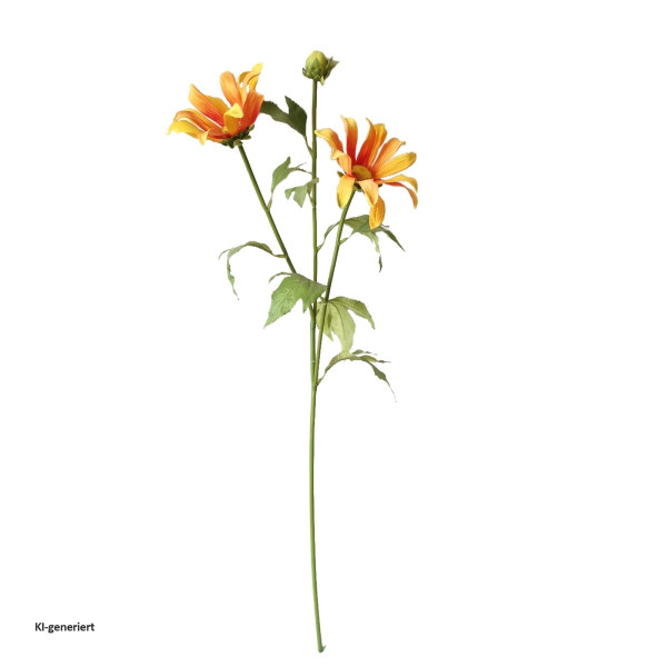Frühlingsblume Flora orange, Kunstpflanze