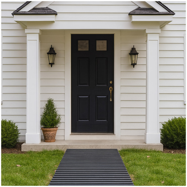 HTI-Living Holzbohlenoptik Grau Gartenweg 260 cm