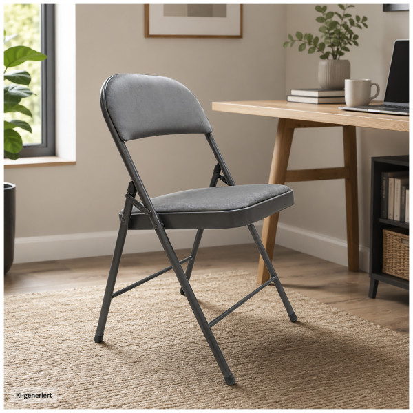 Klappstuhl Dima Velvet Grau