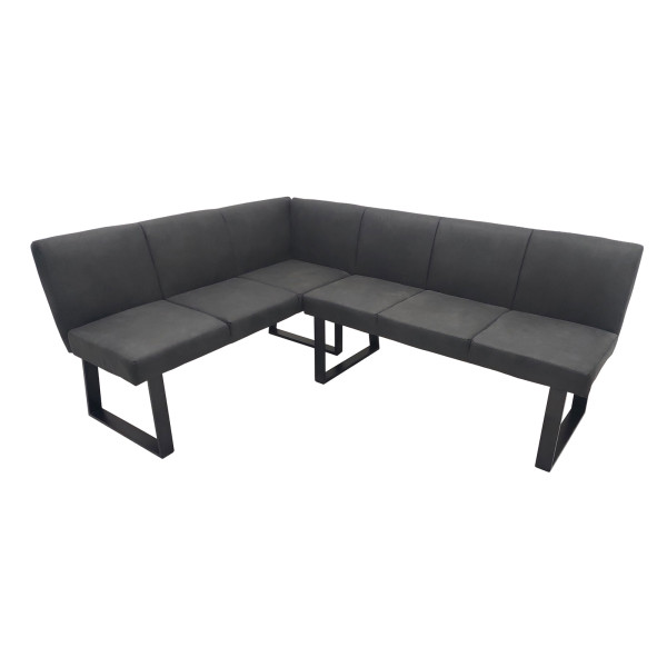 HTI-Living Vemal kurzer Schenkel links Eckbank 152 x 192 cm Schwarz