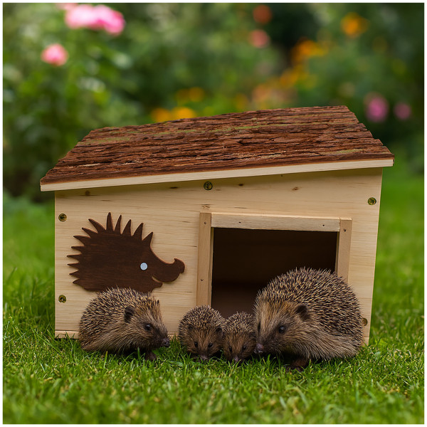 Igelhaus Carly braun Holz
