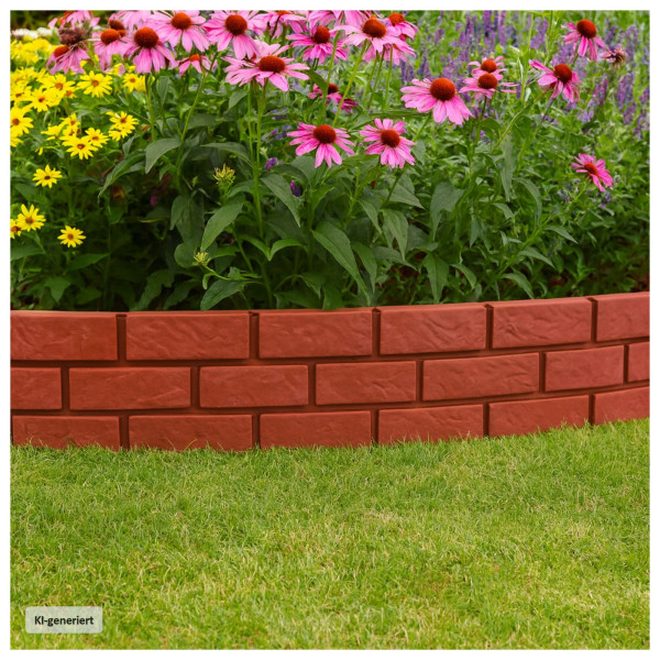 BEETEINFASSUNG 4ER SET 42X17,5 CM 8X SPITZE 12,5 C