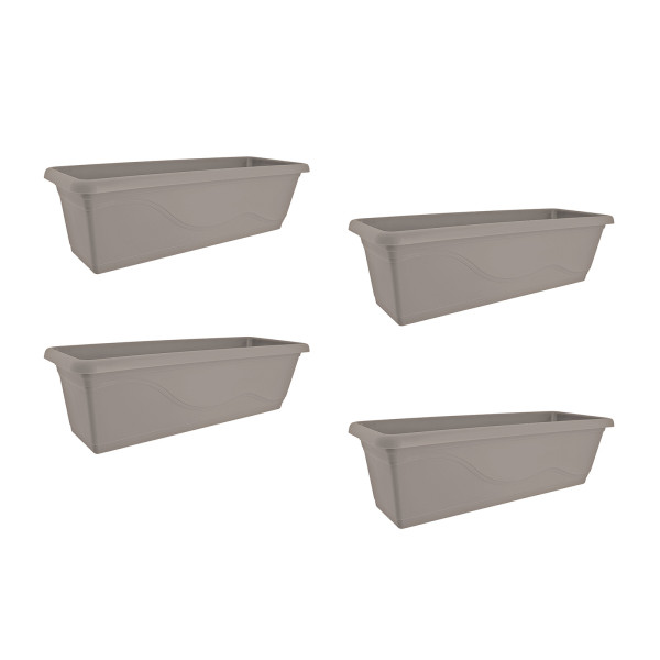 Blumenkasten mit Wasserspeicher 60 cm 4er Set