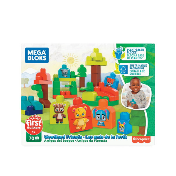 Mattel Mattel GMB 63 Mega Bloks Bausteine 70 Teile Waldfreunde Safari