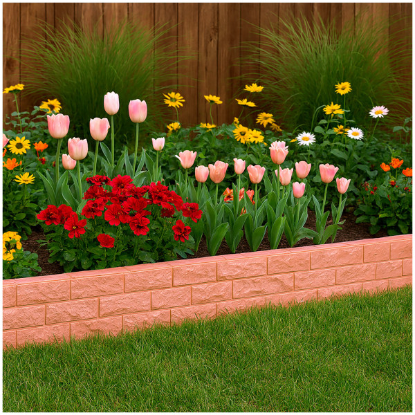 HTI-Living Nessa Beetumeinfassung in Ziegelsteinoptik 4,52 m Gesamt